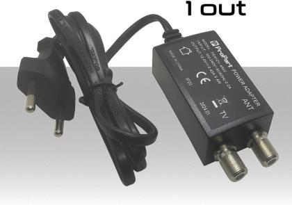 Alimentatore TV da 450mA 12V ad 1 uscita Nero