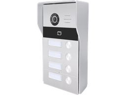 [VIO4] Videocitofono TCP/IP - Unità esterna con 4 tasti e con lettore RFID compatibile TUYA