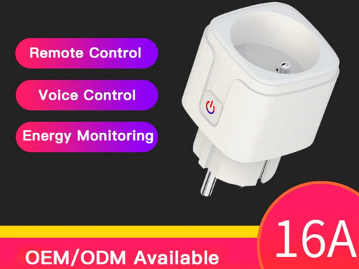 [STWR1H] TUYA - Smart Socket con Monitoraggio della potenza consumata - Max 15A