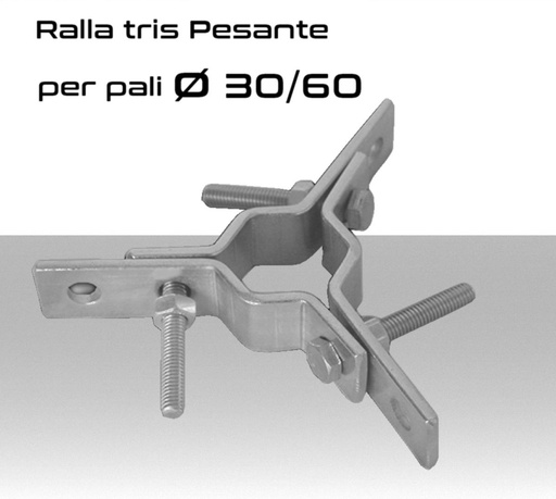 [SA0532] Ralla Tris serie pesante per pali antenna Ø 30/60 mm