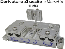 [MSDRPX411] Derivatore 4 uscite -12dB a morsetto fino a 2400MHz