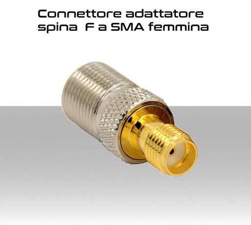 [SAFSMAF] Connettore adattatore spina SMA femmina a connettore coassiale F per collegamento antenna 4G a prolunga per Modem Router 4G 