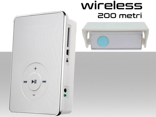 [MS0753] Campanello Wireless a batteria portata 200 metri con MP3