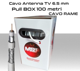 [CX1487] Cavo Coassiale TV Bianco 6.5mm 100m - Messi & Paoloni Speedy 6