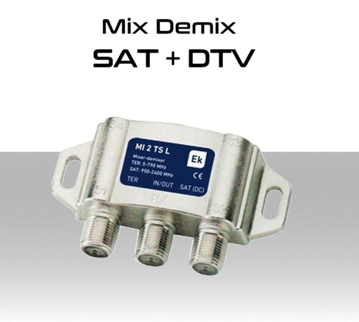 [SA1534] Mix Demix  Miscelatore demiscelatore EK 2 ingressi DTV/SAT 