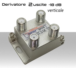 [MS2399] Derivatore Antenna 2 Uscite Verticale -18dB con Passante DC
