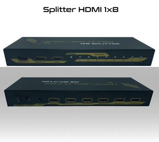 [SA3066] Splitter HDMI 4K 1x8 Ultra HD 1 ingresso 8 uscite audio video alta risoluzione 