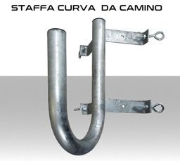 [MS2293] Supporto per parabola con ancoraggio a camino completa di tenditori fune