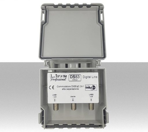 [SADS83] Switch DiSEqC 2x1 per segnale satellitare Dual Feed ad alta separazione