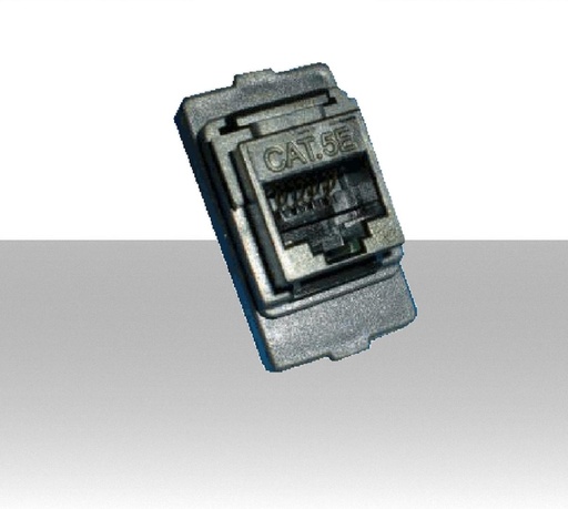[FR1005] Presa Ethernet RJ45 classe Cat.5e - Colore Nero - Compatibile con mascherine seria MAxxx