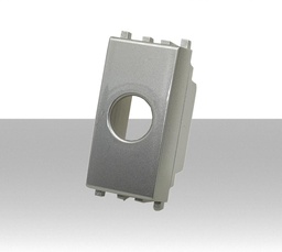 [MA470] Mascherina 1 foro compatibile Vimar Plana Silver