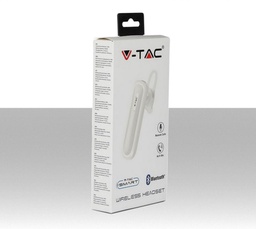 [SKU-7701] Auricolare Bluetooth 70mAh Colore Bianco - 4/6 ore autonomia