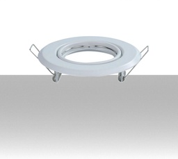 [SKU-8938] Portafaretto LED da Incasso Rotondo GU10 Colore Bianco (Box 2 Pezzi) - Foro: 70mm