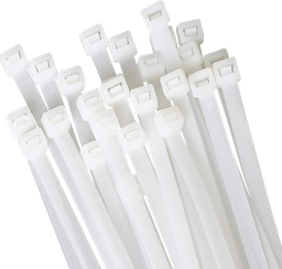 [ELFA3630B] Fascetta Nylon 300x3.6mm Bianche in confezione risparmio da 100Pz