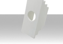 [MA1921] Mascherina 1 foro compatibile VIMAR Linea Bianco