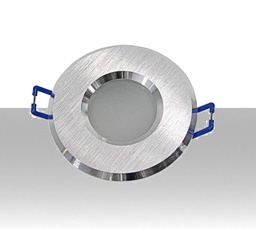 [LI-P4GU10A] Portafaretto GU10 ad incasso colore argento - Foro: 65mm