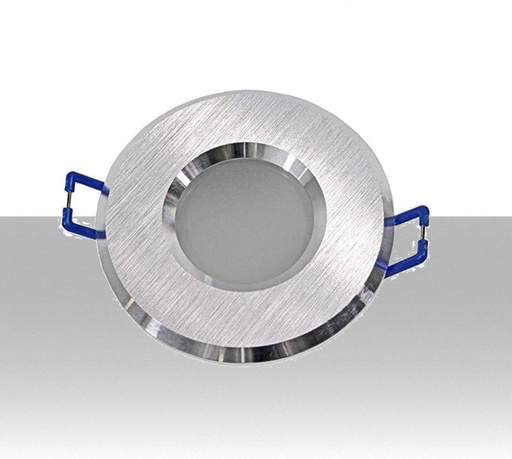 [LI-P4GU10A] Portafaretto GU10 ad incasso colore argento - Foro: 65mm