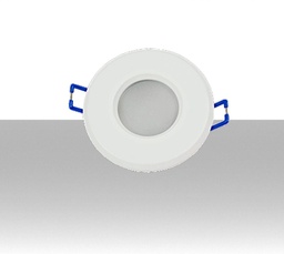 [LI-P4GU10B] Portafaretto GU10 ad incasso colore bianco - Foro: 65 mm