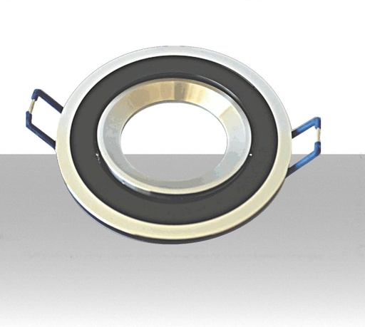 [LI-P4GU10N] Portafaretto GU10 ad incasso colore nero - Foro: 65mm
