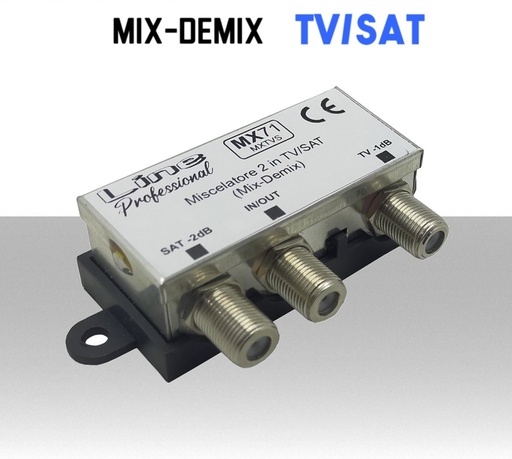 [SAMX71] Miscelatore 2 ing TV/SAT (Mix-Demix) 40:860 - 950:2200 MHz