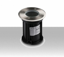 [SKU-7515] Lampada da terra ad Interramento Calpestabile Rotondo Colore Nero in Acciaio IP65