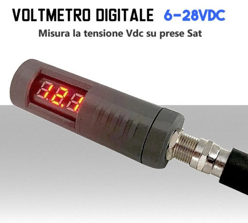 [SA1U905] Voltmetro Digitale misura la tensione DC sulle prese Sat