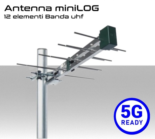 [SA2456E] Antenna tv micro logaritmica UHF 5G Ready Emme Esse 2148UM