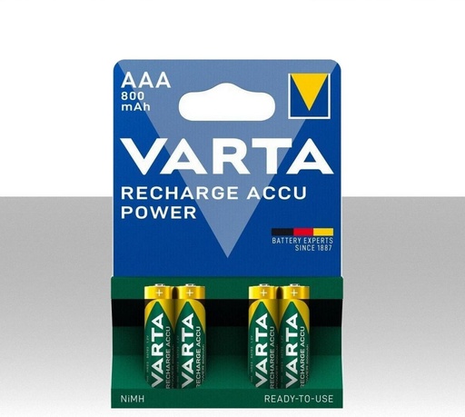 [SA39501050] Batterie ricaricabili AAA ministilo VARTA Power Confezione 4pz.