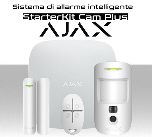 [StarterKit Cam Plus] Sistema di allarme antifurto wireless Ajax StarterKit Cam Plus