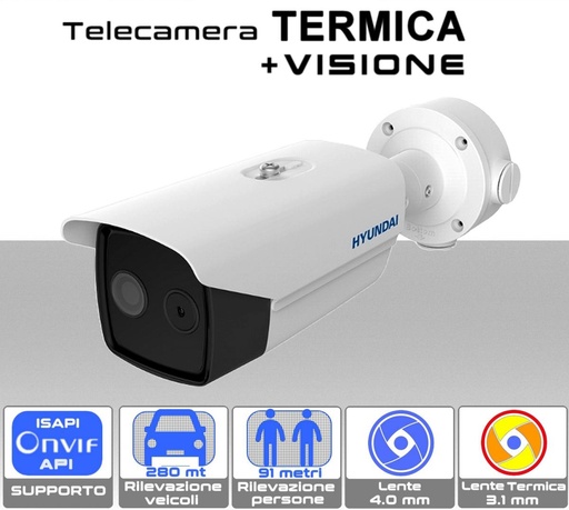 [SA1701] Telecamera IP bullet termica con visione a rilevazione intelligente serie Thermal-Line 