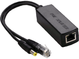 [VA1832] Adattatore POE 48V->12V 1A -  RJ45 -> RJ45 + PLUG per telecamere IP 12V