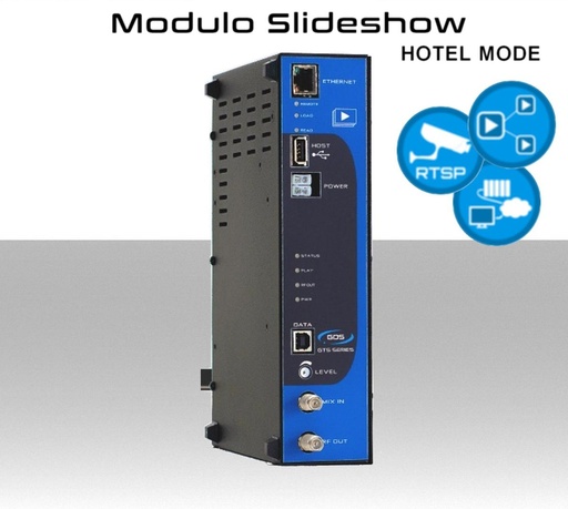 [SA1414] Modulo Slideshow GDS Infotainment per Hotel  con proposte pdf file  video e  canale di videosorveglianza