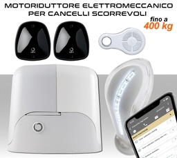 [MS1209] Motore per cancelli scorrevoli 700 kg. KIT SUN 24 Vdc con luci