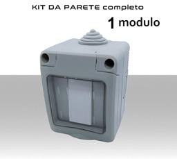 [MS31700] Contenitore Stagno completo a 1 moduli inclusi interruttore 16A IP55 
