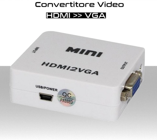 [SA0294] Convertitore Video da HDMI a VGA+audio